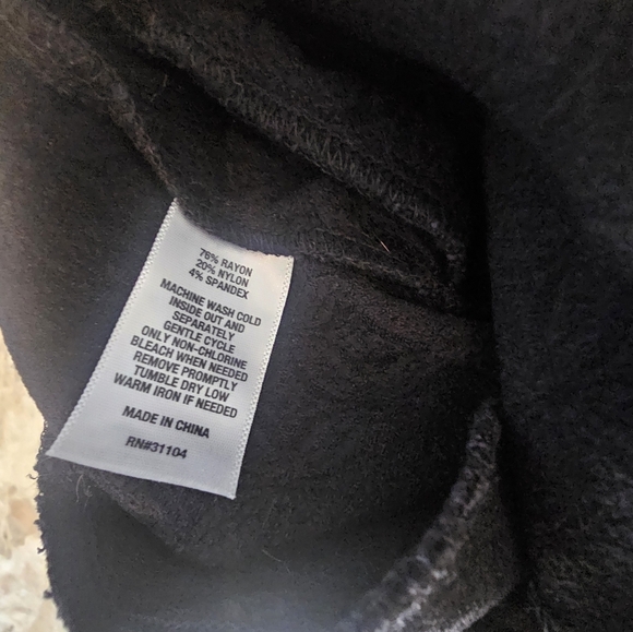 Crown  & Ivy Black Pull-On Pants Textured Modern City Career 4 Petite - Picture 4 of 10